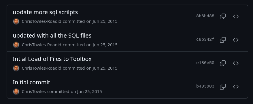 Initial commits to my toolbox repository